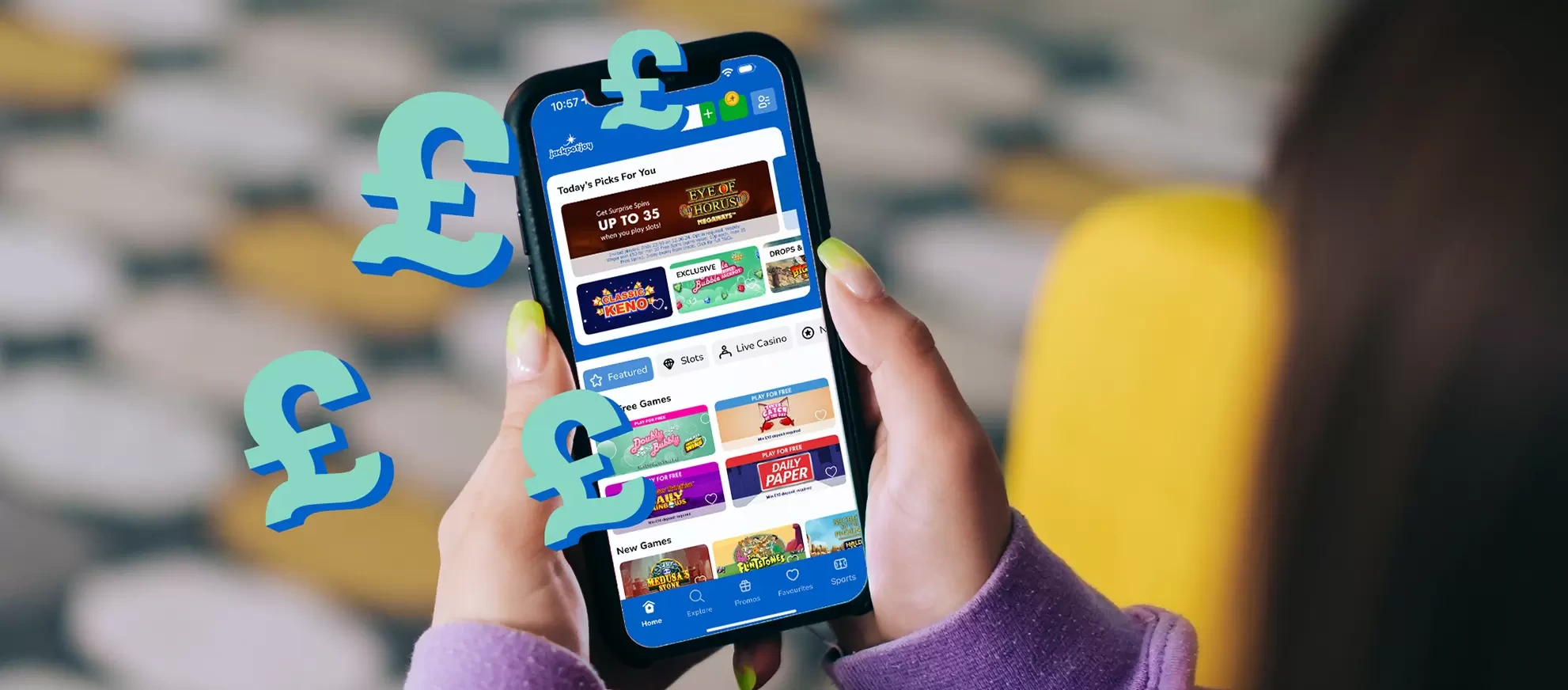 JackPotJoy Casino App Screenshot